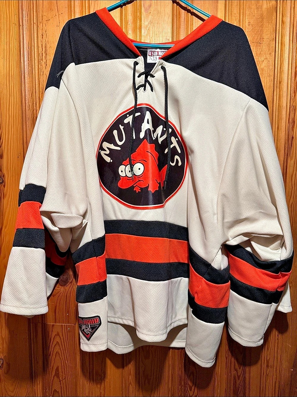 11th Hour Goalie”Mutants” Color Block Jersey in Black & Red Like New